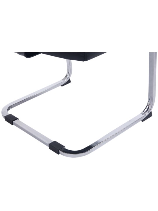 Conjunto de 2 cadeiras cantilever XL Anubis, preto