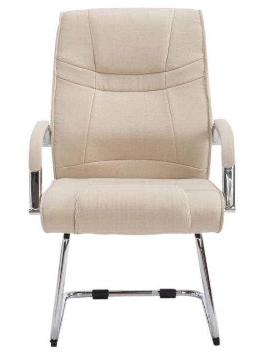 Conjunto de 2 cadeiras tecido Attila, creme