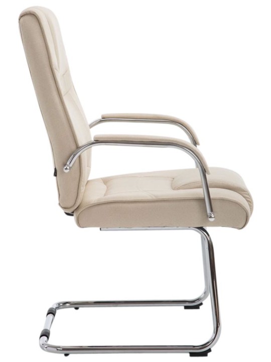 Conjunto de 2 cadeiras tecido Attila, creme