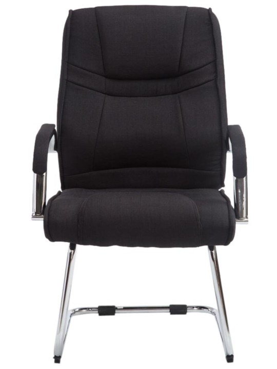 Conjunto de 2 cadeiras tecido Attila, preto