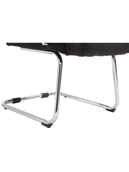 Conjunto de 2 cadeiras tecido Attila, preto