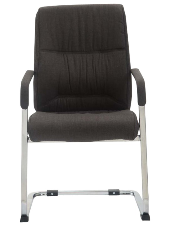 Conjunto de 2 cadeiras cantilever tecido XL Anubis, cinza escuro