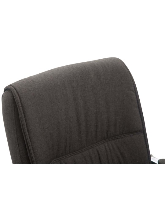 Conjunto de 2 cadeiras cantilever tecido XL Anubis, cinza escuro