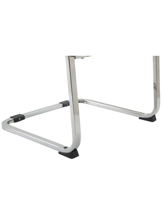 Conjunto de 2 cadeiras cantilever tecido XL Anubis, cinza escuro