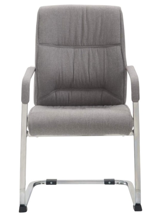 Conjunto de 2 cadeiras cantilever tecido XL Anubis, cinza