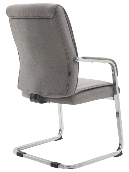 Conjunto de 2 cadeiras cantilever tecido XL Anubis, cinza