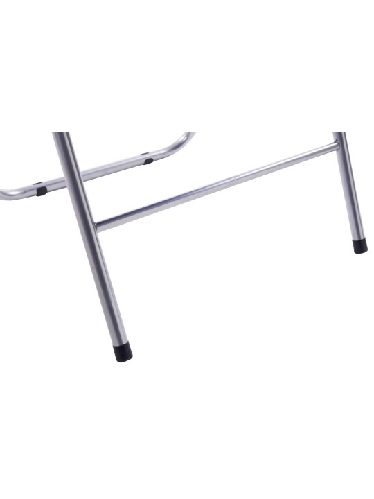 Conjunto de 2 cadeiras dobráveis ​​Felix, branco/prata