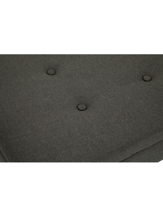 Banco Namaro tecido antigo-light, cinza escuro