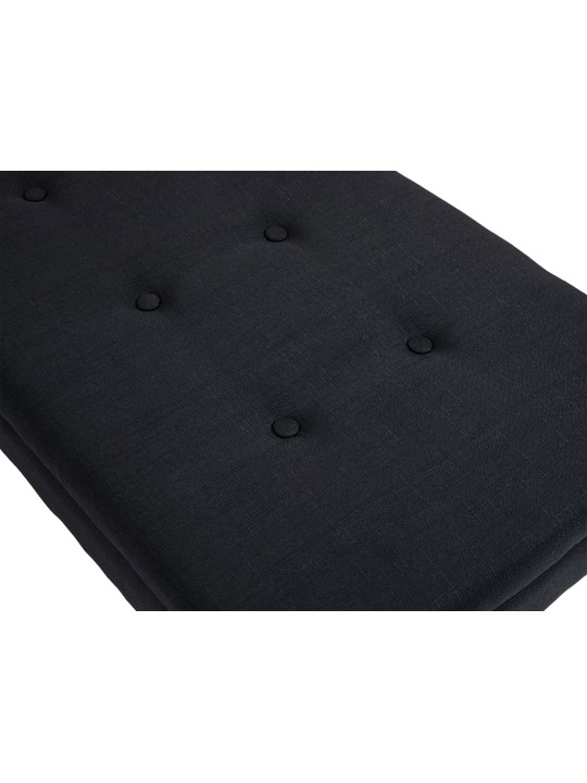 Banco Namaro tecido antigo, preto Banco Namaro tecido antigo, preto