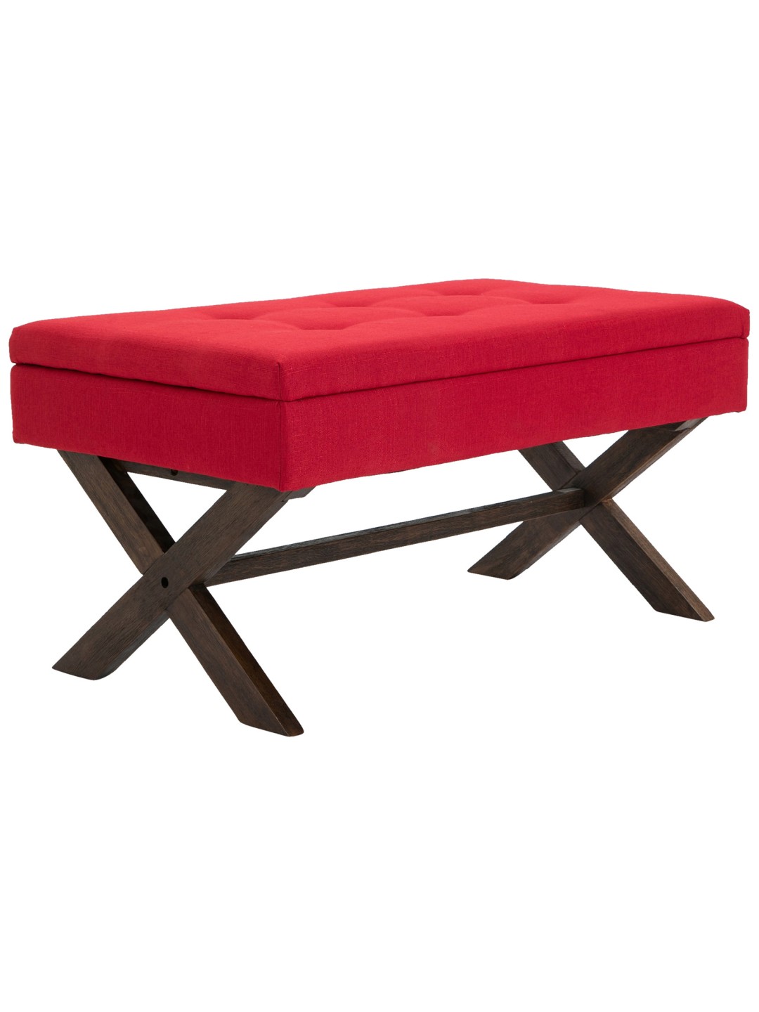 Banco Namaro tecido antigo, vermelho