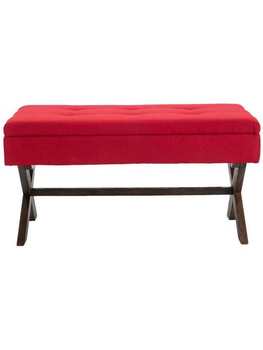 Banco Namaro tecido antigo, vermelho Banco Namaro tecido antigo, vermelho