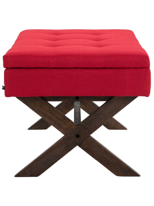 Banco Namaro tecido antigo, vermelho Banco Namaro tecido antigo, vermelho