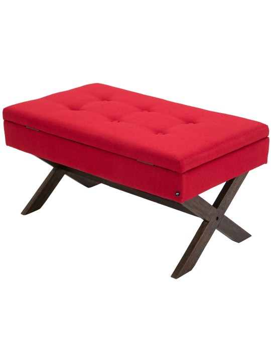 Banco Namaro tecido antigo, vermelho Banco Namaro tecido antigo, vermelho