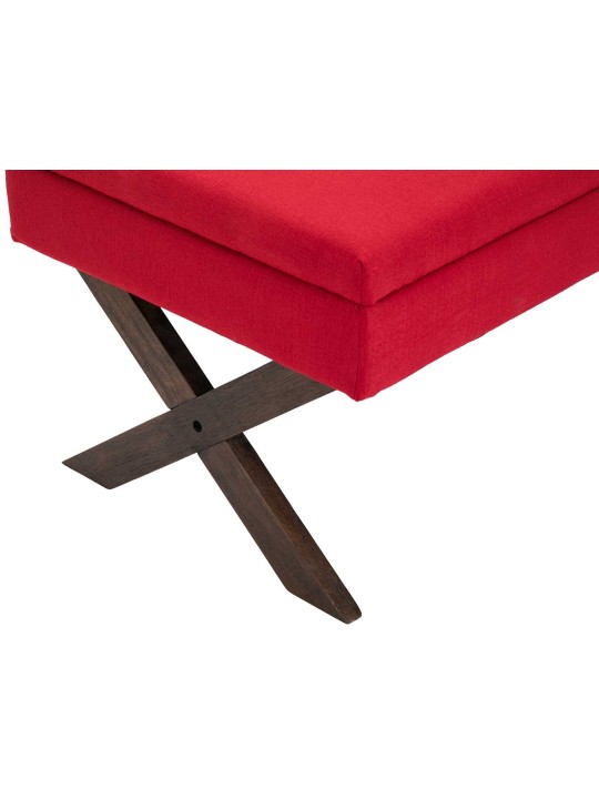 Banco Namaro tecido antigo, vermelho Banco Namaro tecido antigo, vermelho