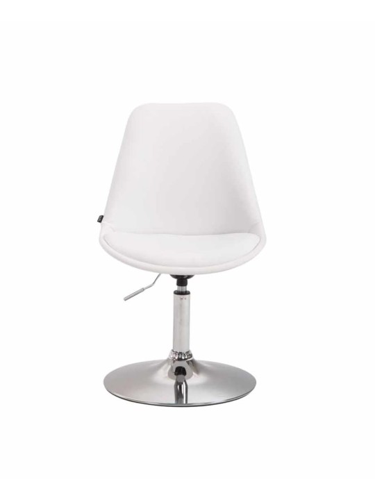 Conjunto de 4 cadeiras de jantar Maverick C em pele sintética, branco