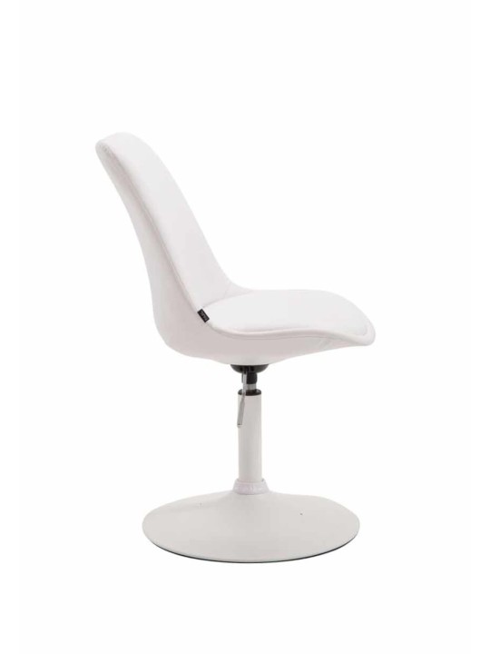 Conjunto de 4 cadeiras de jantar em couro sintético Maverick W, branco