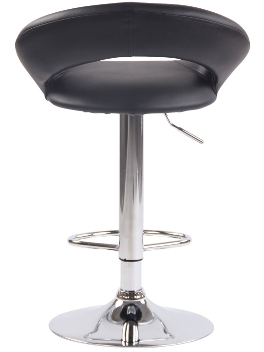 Conjunto de 2 bancos altos em couro sintético Olinda cromado, preto Conjunto de 2 bancos altos em couro sintético Olinda cromado, preto