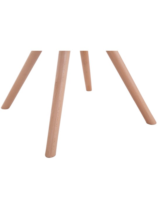 Conjunto de 4 cadeiras tecido Toulouse Natura redonda, taupe