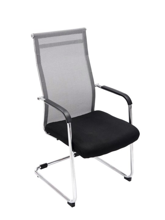 Conjunto de 2 cadeiras para visitantes Brenda, cinza