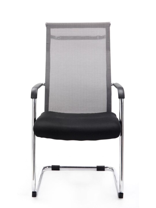 Conjunto de 2 cadeiras para visitantes Brenda, cinza