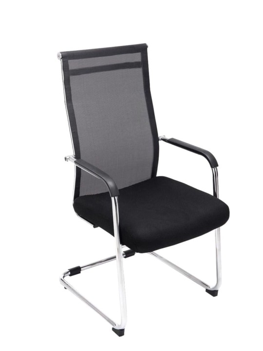 Conjunto de 2 cadeiras para visitantes Brenda, preto