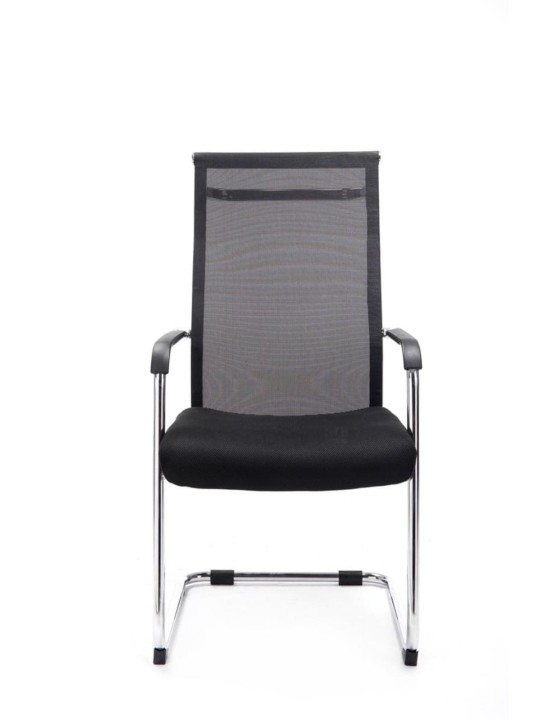 Conjunto de 2 cadeiras para visitantes Brenda, preto