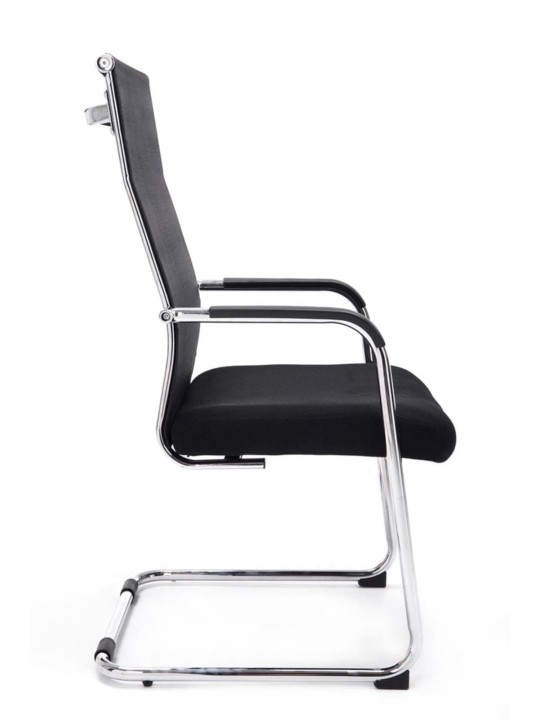 Conjunto de 2 cadeiras para visitantes Brenda, preto