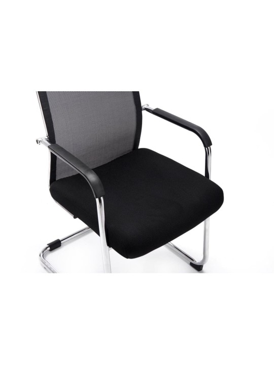 Conjunto de 2 cadeiras para visitantes Brenda, preto