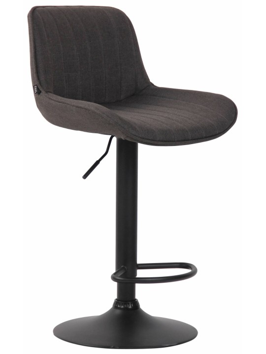 Conjunto de 2 bancos altos em tecido Lentini, cinza escuro