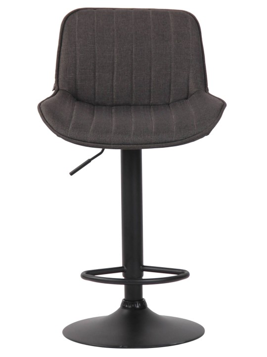 Conjunto de 2 bancos altos em tecido Lentini, cinza escuro