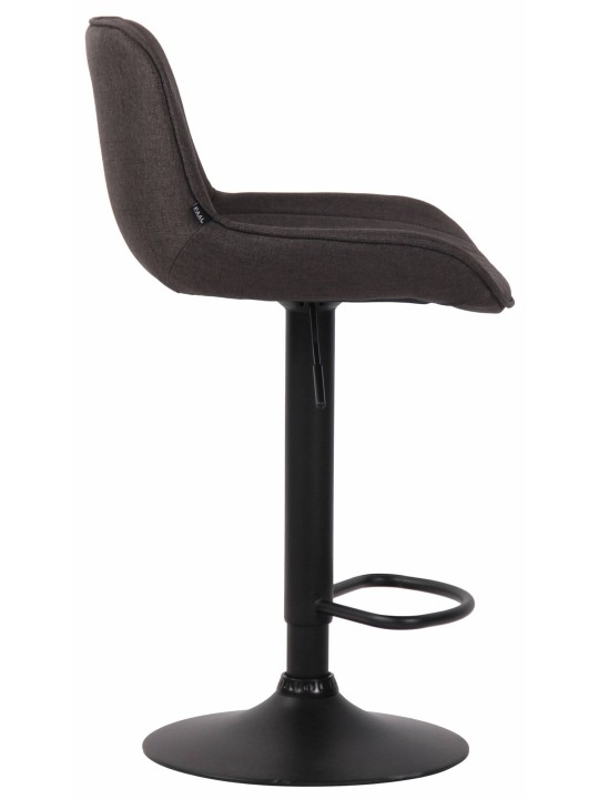 Conjunto de 2 bancos altos em tecido Lentini, cinza escuro