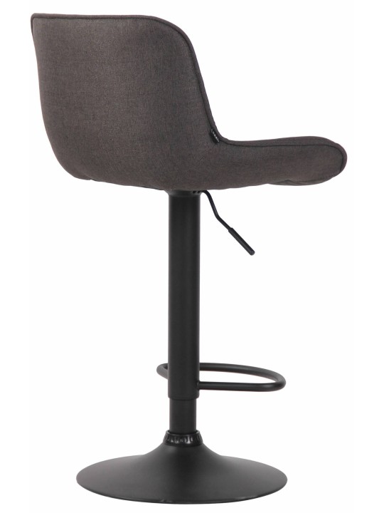 Conjunto de 2 bancos altos em tecido Lentini, cinza escuro