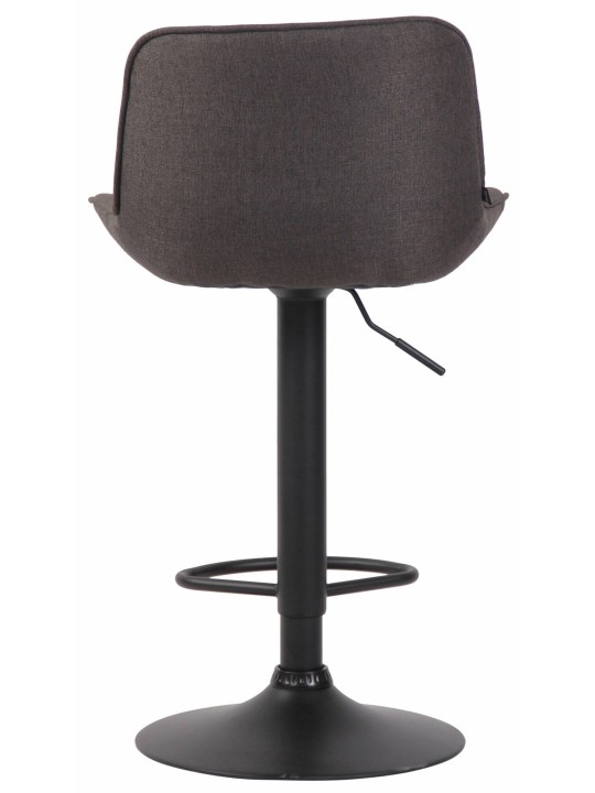 Conjunto de 2 bancos altos em tecido Lentini, cinza escuro