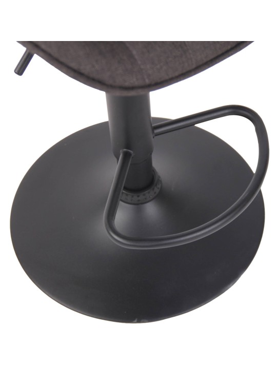 Conjunto de 2 bancos altos em tecido Lentini, cinza escuro