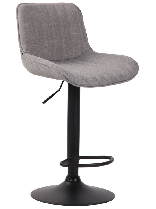 Conjunto de 2 bancos altos em tecido Lentini, cinza Conjunto de 2 bancos altos em tecido Lentini, cinza