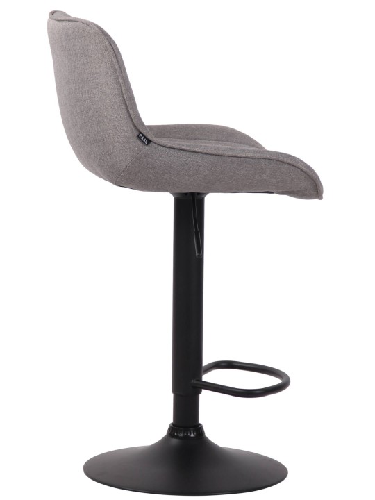 Conjunto de 2 bancos altos em tecido Lentini, cinza Conjunto de 2 bancos altos em tecido Lentini, cinza