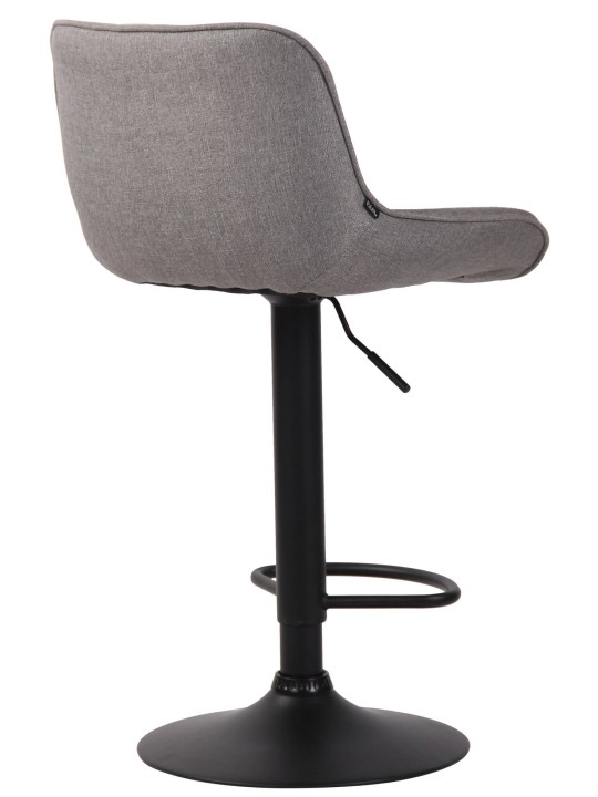 Conjunto de 2 bancos altos em tecido Lentini, cinza Conjunto de 2 bancos altos em tecido Lentini, cinza