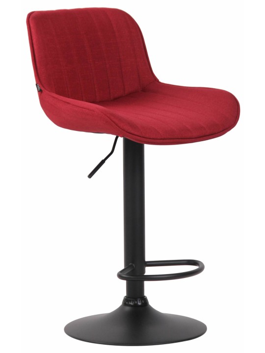 Conjunto de 2 bancos altos em tecido Lentini, vermelho