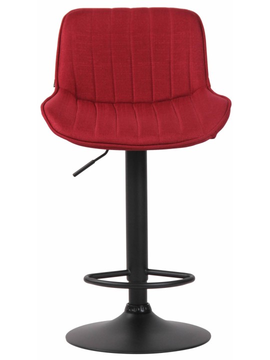 Conjunto de 2 bancos altos em tecido Lentini, vermelho