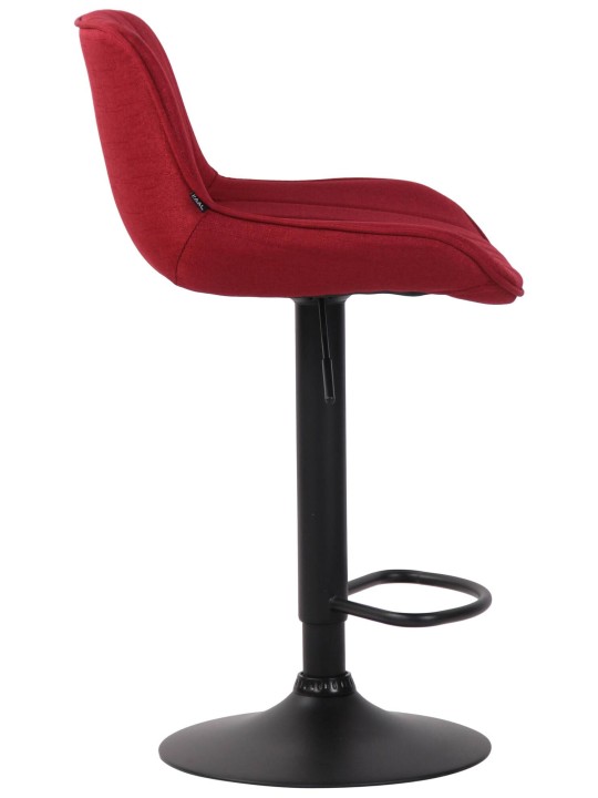 Conjunto de 2 bancos altos em tecido Lentini, vermelho