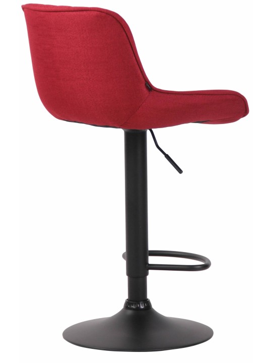 Conjunto de 2 bancos altos em tecido Lentini, vermelho