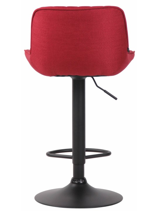 Conjunto de 2 bancos altos em tecido Lentini, vermelho