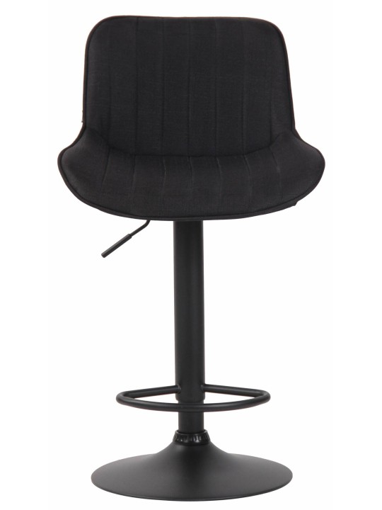 Conjunto de 2 bancos altos em tecido Lentini, preto Conjunto de 2 bancos altos em tecido Lentini, preto