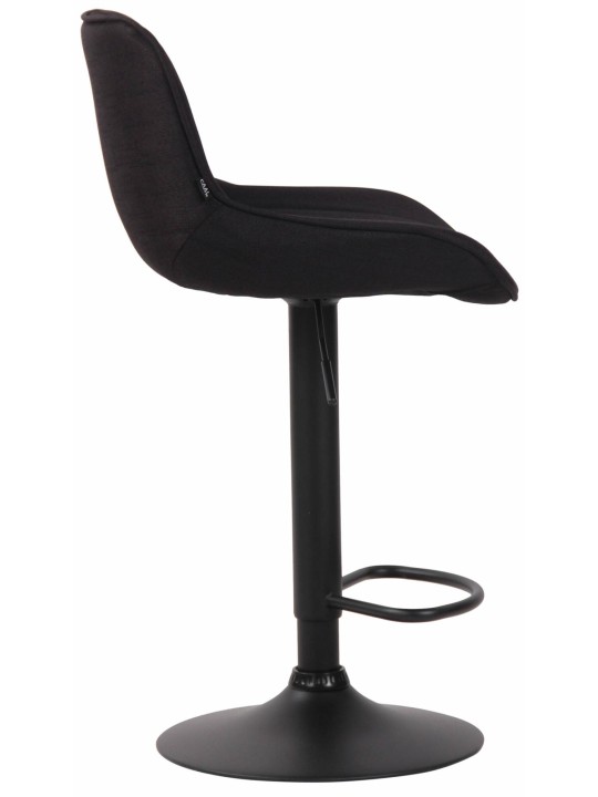 Conjunto de 2 bancos altos em tecido Lentini, preto Conjunto de 2 bancos altos em tecido Lentini, preto