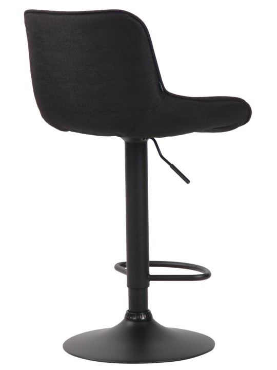 Conjunto de 2 bancos altos em tecido Lentini, preto Conjunto de 2 bancos altos em tecido Lentini, preto