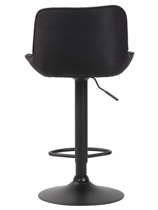 Conjunto de 2 bancos altos em tecido Lentini, preto Conjunto de 2 bancos altos em tecido Lentini, preto