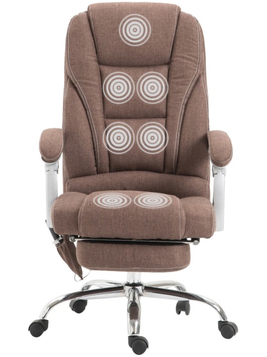 Cadeira de escritório tecido Pacific com função de massagem, castanho Cadeira de escritório tecido Pacific com função de massagem, castanho