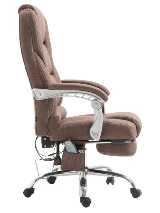 Cadeira de escritório tecido Pacific com função de massagem, castanho Cadeira de escritório tecido Pacific com função de massagem, castanho