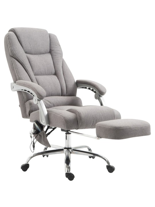 Cadeira de escritório tecido Pacific com função de massagem, cinza