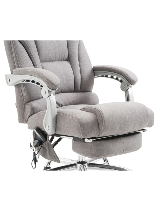 Cadeira de escritório tecido Pacific com função de massagem, cinza